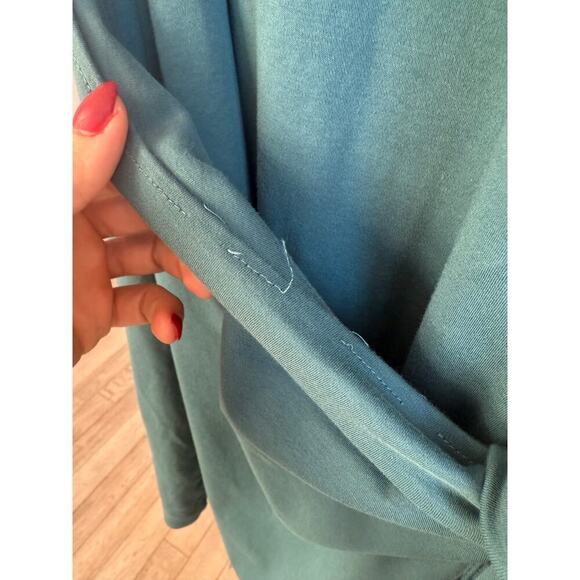 VINCE Tie-waist T-shirt Dress Green Blue Teal Size S - Picture 9 of 9